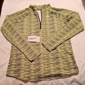 Justice girls top size 20 bright yellow & black new